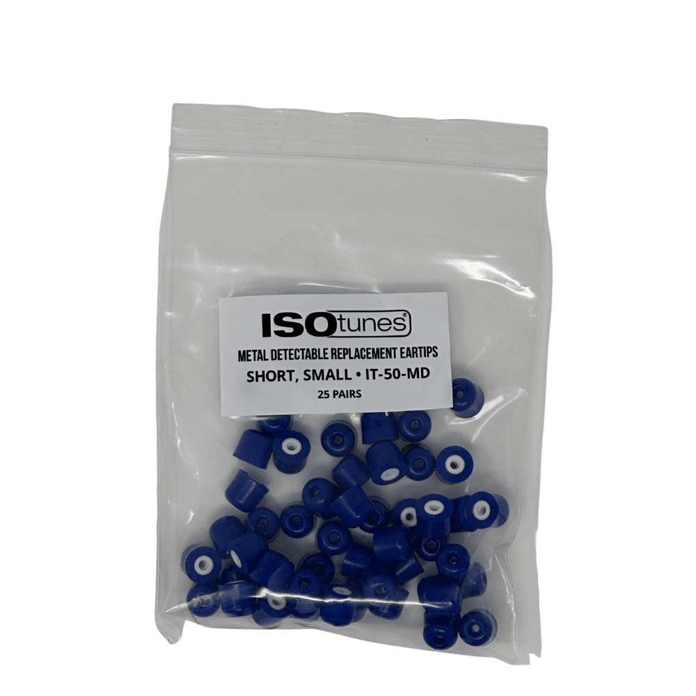 TRILOGY™ Metal Detectable Replacement Eartips (25 Pair Pack) - ISOtunes®