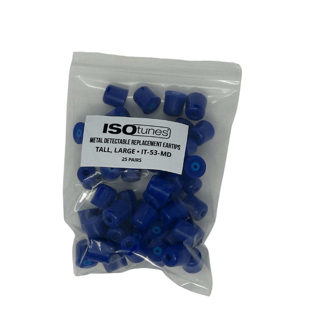 TRILOGY™ Metal Detectable Replacement Eartips (25 Pair Pack)