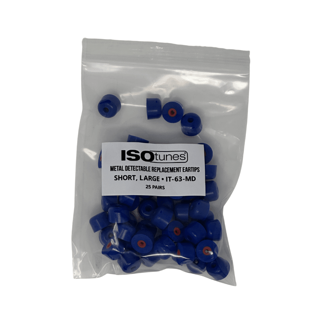 TRILOGY™ Metal Detectable Replacement Eartips (25 Pair Pack) - ISOtunes®