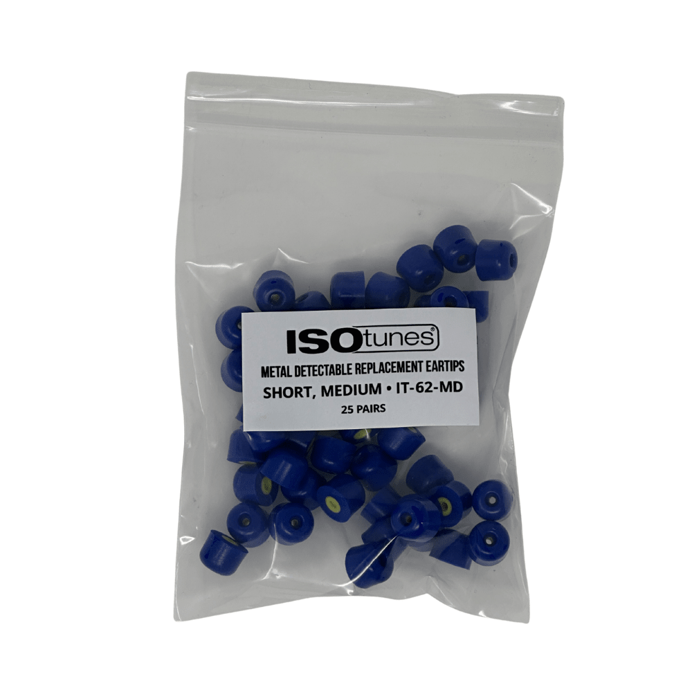 TRILOGY™ Metal Detectable Replacement Eartips (25 Pair Pack)