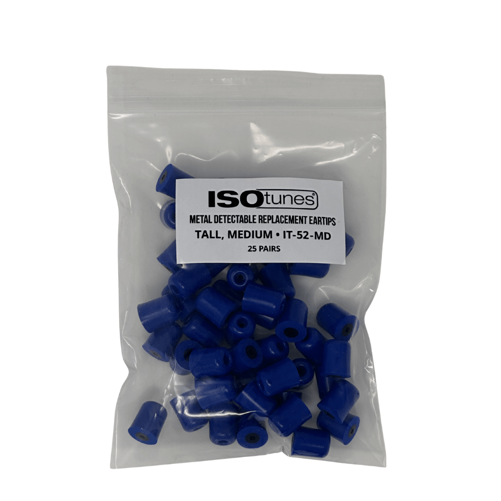 TRILOGY™ Metal Detectable Replacement Eartips (25 Pair Pack)